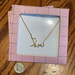 ⬇︎ $15 Stella & Dot Gold Love Necklace